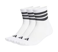 Adidas Calzini Imbottiti a Tre Strisce Alla caviglia (3 Paia) unisex white