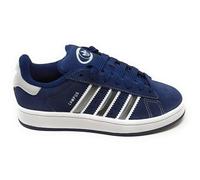 adidas Campus 00s,Chaussures de Sport JR6808 en daim bleu marine avec rayures argentées, semelle en caoutchouc amortisant