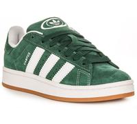 Adidas Campus J 3 Stripes Rétro Suède Fille Trainer En Gris Blanc EU 36-41