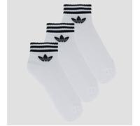 adidas Chaussettes 3-Stripes Ankle Socks 3 Pairs in Blanc S