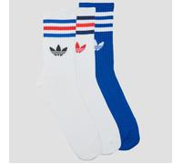 adidas Chaussettes 3-Stripes Crew Socks 3 Pairs in Blanc M