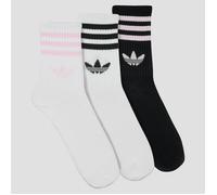 adidas Chaussettes 3-Stripes Crew Socks 3 Pairs in Blanc XS