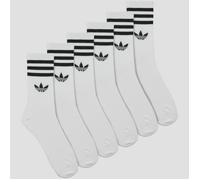 adidas Chaussettes 3-Stripes Crew Socks 6 Pairs in Blanc S
