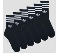 adidas Chaussettes 3-Stripes Crew Socks 6 Pairs in Noir M