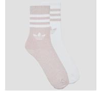 ADIDAS ORIGINALS Chaussettes '3-Stripes Glitter Crew 2 Pairs' rose / blanc, Taille 40-42