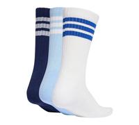 Adidas Chaussettes mi-mollet 3STRIPES CUSHIONED rembourrées 3 p. bleu foncé/blanc/glow blue 8.5-10