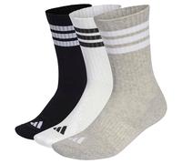 Adidas Chaussettes 3-Stripes Cushioned Sportswear Crew gris/blanc 3 paires XL