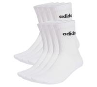 adidas Chaussettes Linear Cushioned Crew - Lot de 10 paires - Blanc/Noir - Taille L EU