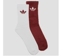 adidas Chaussettes Fluffy Crew Sock 2 Pairs in Rouge L