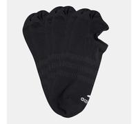ADIDAS Chaussettes Invisibles, Lot De 3, Noir, Pointure 40-42