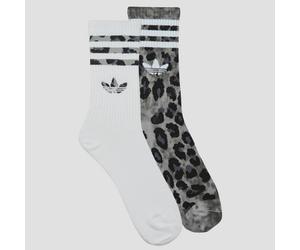 adidas Chaussettes Leopard Crew Socks 2 Pairs in Gris S