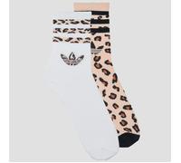 adidas Chaussettes Leopard Crew Socks 2 Pairs in Multicolore L