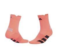 Chaussettes Adidas Running Adizero Quarter Orange Noir, Taille XL