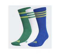 adidas Mixte 3STRIPES CUSHIONED SPORTSWEAR CREW SOCKS 3 PAIR PACK, bold green/bold blue/bright yellow, 45-48