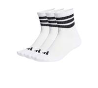 Adidas chaussettes Socks Blanc 3Stripes Cushioned Sportswear Mid Cut 3 Paia