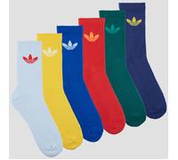 ADIDAS ORIGINALS Chaussettes 'Trefoil Cushion' bleu / bleu pastel / bleu foncé / jaune / sapin / rouge, Taille 40-42