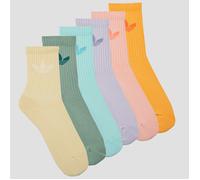 adidas Chaussettes Trefoil Cushion Crew Socks 6 Pairs in Multicolore XS