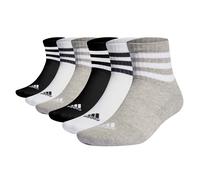 Adidas Chaussettes Unisex, Pack De 6 - 3-Stripes Sport Cushioned Mid-Cut...