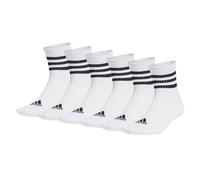 Adidas Chaussettes Unisex, Pack De 6 - 3-Stripes Sport Cushioned Mid-Cut...