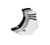 Chaussettes adidas Cushioned Sportswear 3 Stripes noir blanc bleu (3 paires) - M