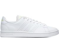 adidas Homme Advantage Base Court Lifestyle Shoes Chaussures, Cloud White/Cloud White/Pulse Lime, 46 EU