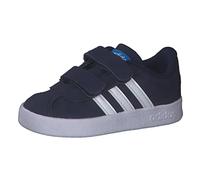 adidas Chaussures de Course VL Court 2.0 CF pour garçon - Unisexe - Bleu foncé - Ftwwht/Blurus - Taille 22 EU