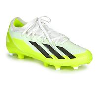 Adidas Mixte X Crazyfast.3 Firm Ground Boots Chaussures de Football, Cloud White/Core Black/Lucid Lemon, 46 EU