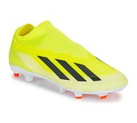 adidas Mixte X Crazyfast League Laceless Firm Ground Boots, Solar Yellow/Core Black/Cloud White, 44 2/3 EU