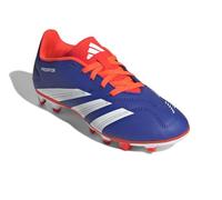 adidas Chaussures de football Club J - Unisexe - Flexible Ground (Small Big Kid), Lucid Blue White Sun Red, 36.5 EU