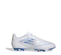 adidas Chaussures de football F50 League Terrain ferme Unisexe, Blanc argenté, 43 1/3 EU