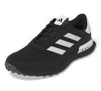 adidas Chaussures de golf S2G en cuir sans crampons pour homme, 24, Core Black Footwear White Iron Metallic, 41.5 EU