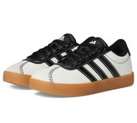 adidas Chaussures de skateboard VL Court 3.0 pour bébé Unisexe, Blanc cassé/noir/blanc cassé, 1 Little Kid