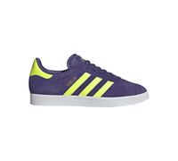 adidas Chaussures d'intérieur Gazelle Messi inspirées par Lionel Messi style et confort, matériaux authentiques, Unity Purple Lucid Lemon White, 41 1/3 EU