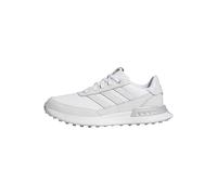 adidas Chaussures S2G 25 en cuir sans pointes pour femme, Footwear White Footwear White Silver Metallic, 36 EU