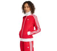 Adidas Classic Femme - Vestes Zippees, Rouge - Taille 40 - Jersey de coton Red 40