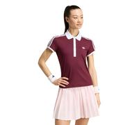 adidas Classics Polo Femmes - rouge vin, blanc XS