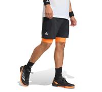 adidas Herren Club Tennis Climacool 2IN1 Shorts, Black/Pure Orange, XXL