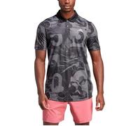 adidas Club Graph Polo à manches Courtes, Gris Cinq-Noir-Carbone, L Homme L