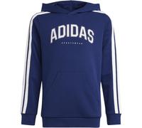 Sweat à capuche adidas Codes Collegiate Graphic bleu blanc junior - 140