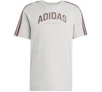 Adidas Codes Collegiate Linear Graphic T-Shirt Mens M Gris Chiné L Male