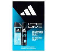 adidas, Coffret cadeau Ice Dive, déodorant pour le corps 150 ml et gel douche 3 en 1 250 ml