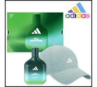 Adidas Coffret EDP Recharge Complète 100ml + Cap Baseline Set Homme Cadeau