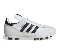 adidas Copa Mundial Chaussures de football pour homme pour sol ferme, classique intemporel avec avant-pied en cuir K de qualité supérieure, fabriquées en Allemagne, blanc/noir, 11 UK Men/ 11.5 UK