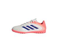 adidas Copa Pure Iii Club Turf Chaussures de football unisexes pour enfant, Blanc cassé, bleu clair, corail, 37 1/3 EU
