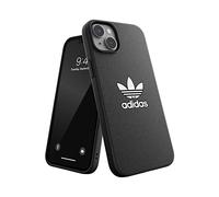 adidas Coque Conçu pour iPhone 14 Plus | Protection Anti-Chocs | Compatible avec la Recharge sans Fil | 6,7 Pouces, Noir et Blanc, Motif Trefoil | Housse de Protection Originals