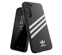 adidas Coque Conçu pour Samsung Galaxy S23 Plus 6,6 Pouces | Protection Anti-Chocs | Compatible avec la Recharge sans Fil | Noir et Blanc Trois Bandes | Housse de Protection Originals