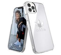 adidas Coque conçue pour iPhone 12 / iPhone 12 Pro 6.1 - Transparent - Anti-Chute - Bords surélevés - Coque de Protection Originale Snap Case - Transparent