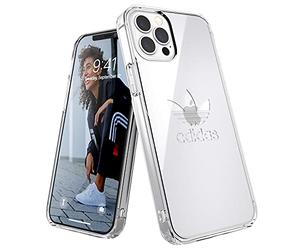 adidas Coque conçue pour iPhone 12 / iPhone 12 Pro 6.1 - Transparent - Anti-Chute - Bords surélevés - Coque de Protection Originale Snap Case - Transparent