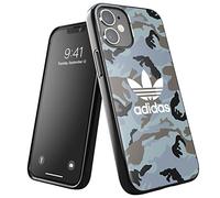 adidas Coque conçue pour iPhone 12 Mini - 5,4" - Coque testée Contre Les Chutes - Bords surélevés résistants aux Chocs - Coque de Protection Originale - Émeraude Trouble/oxydes Bleus