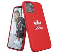 adidas Coque conçue pour iPhone 12 Pro Max 6.7 Pro - en Toile résistante aux Chutes - Bords surélevés - Rouge écarlate